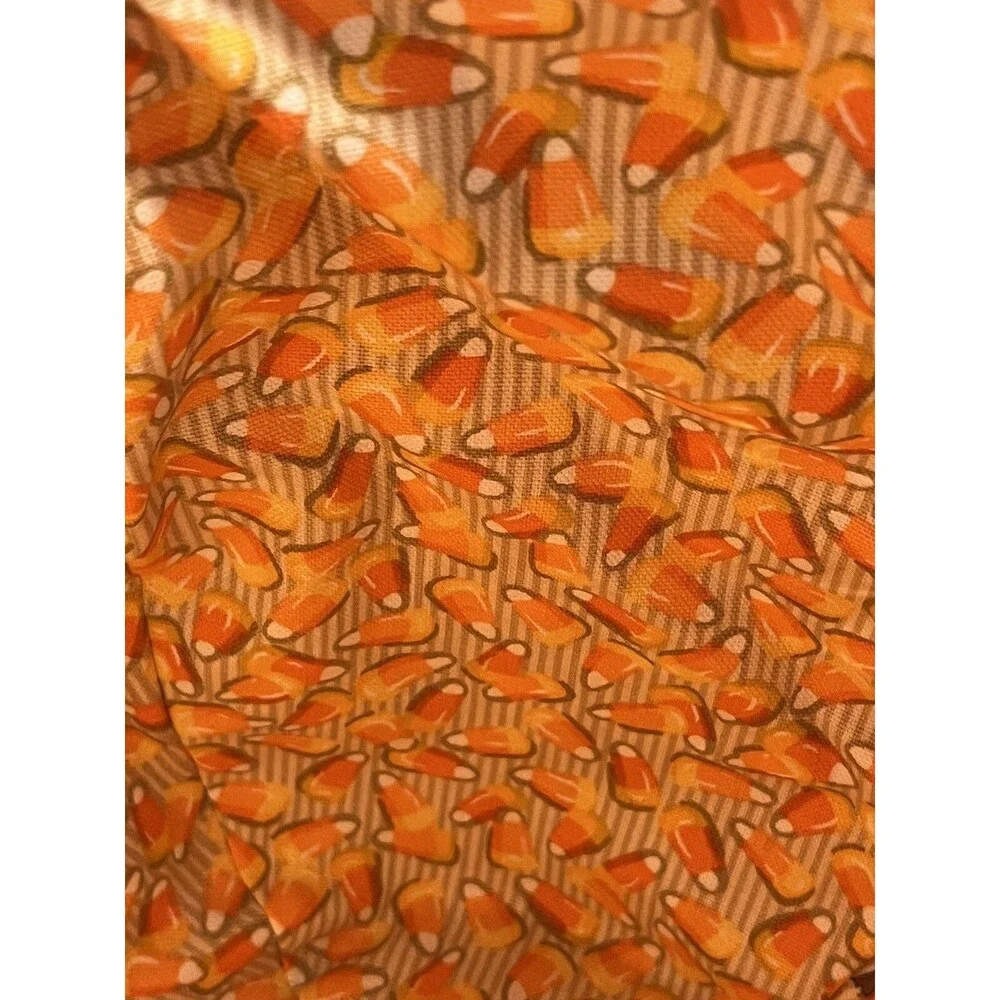 Longaberger Halloween October Fields Candy Corn Liner Basket Combo Protector Lid